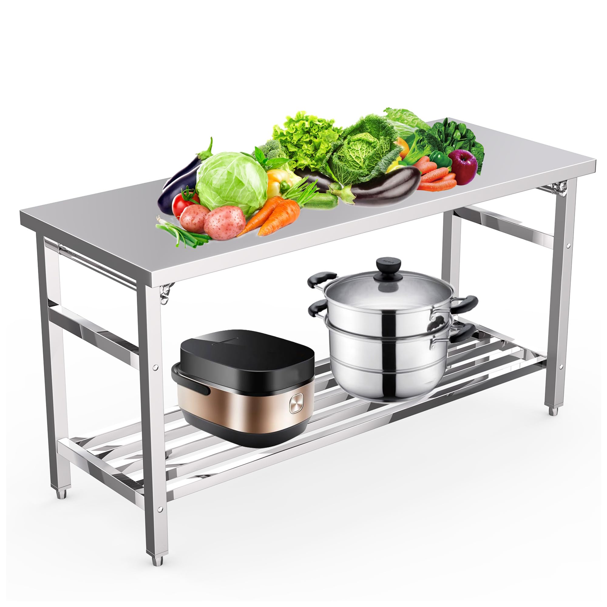 Commercial Kitchen Bench - Stół roboczy ze stali nierdzewnej 60*24