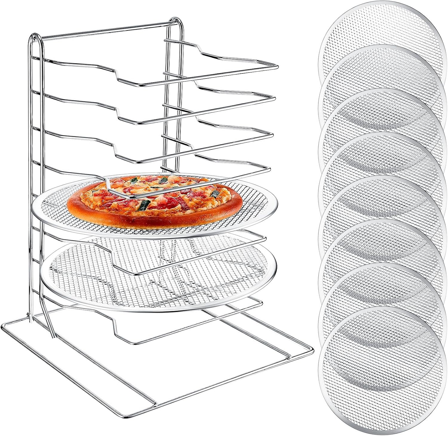 Commercial Kitchen Rack - Stojak na pizzę z 8 poziomami