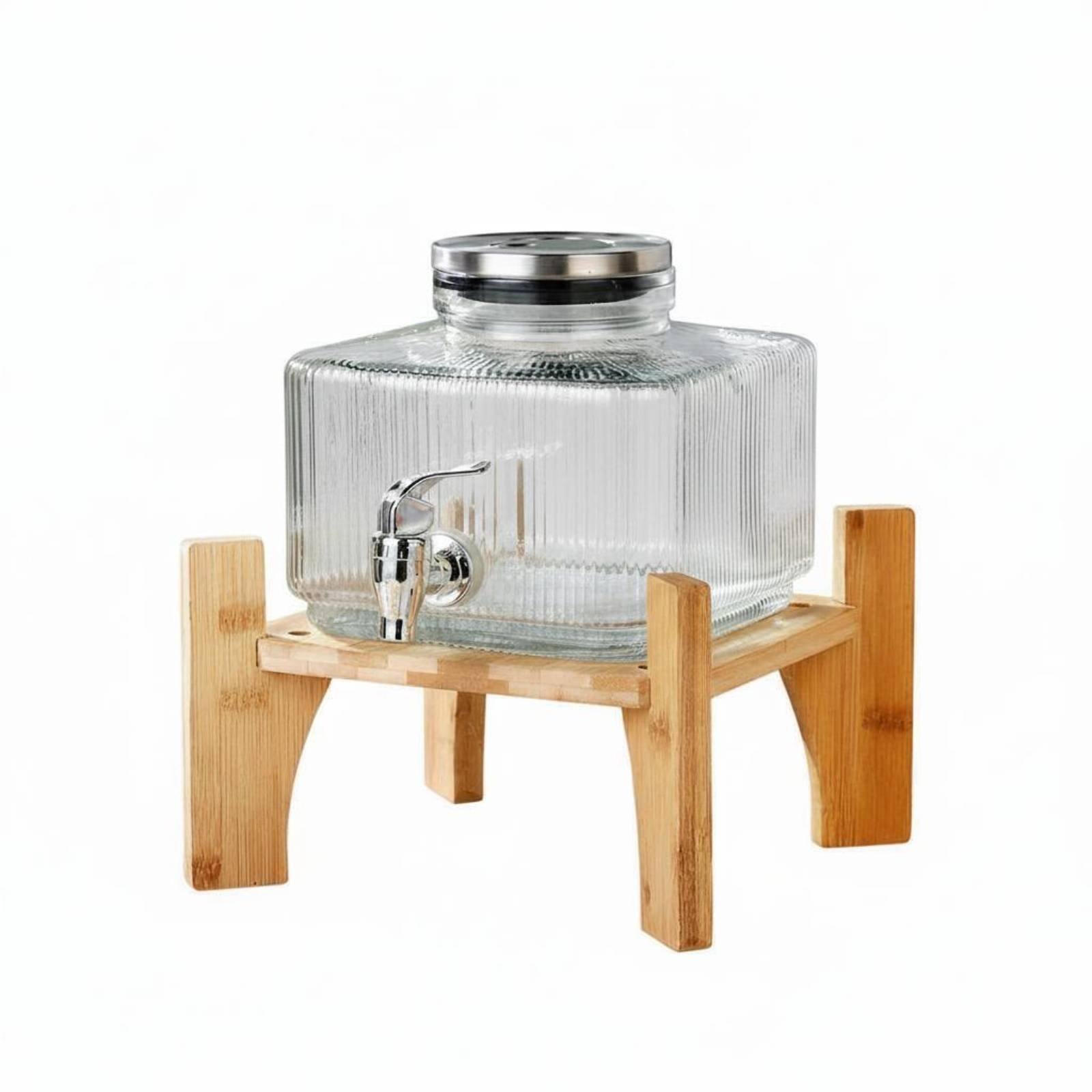 Cold Drink Dispenser - Szklany dozownik do soku z kranikiem