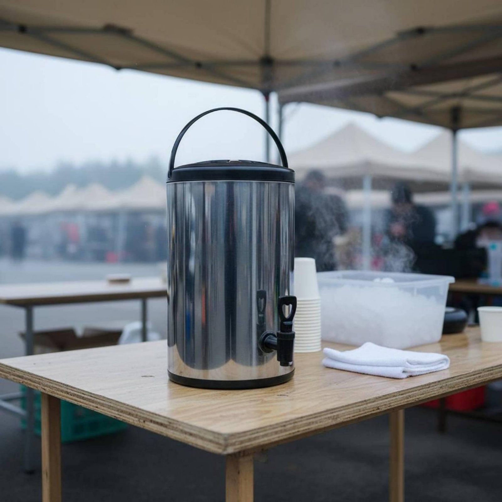 Cold Drink Dispenser - Profesjonalny pojemnik na herbatę mleczną o