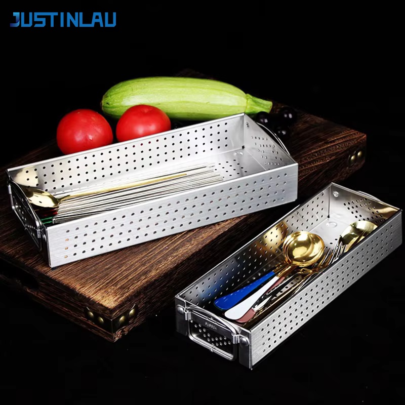 Commercial Kitchen Knife Holder - Pojemnik na sztućce ze stali nierdzewnej