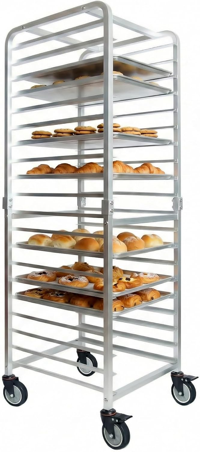 Commercial Kitchen Rack - Komercyjny 20-poziomowy stojak na blachy piekarnicze