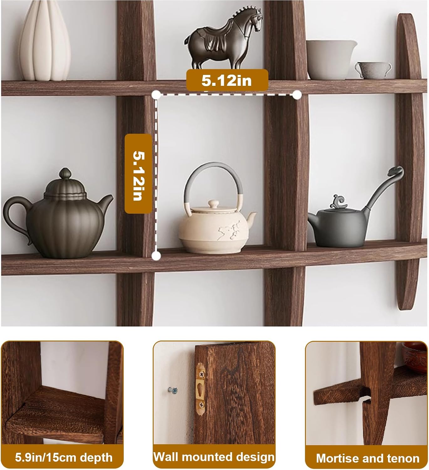 Drewniany, solidny uchwyt na f – Commercial Kitchen Wall Shelves recenzja i cena