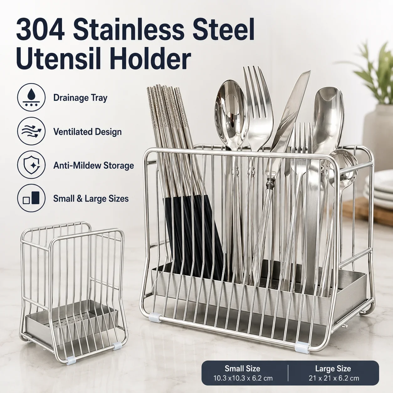 Stojak na pałeczki ze stali ni – Commercial Kitchen Knife Holder recenzja i cena