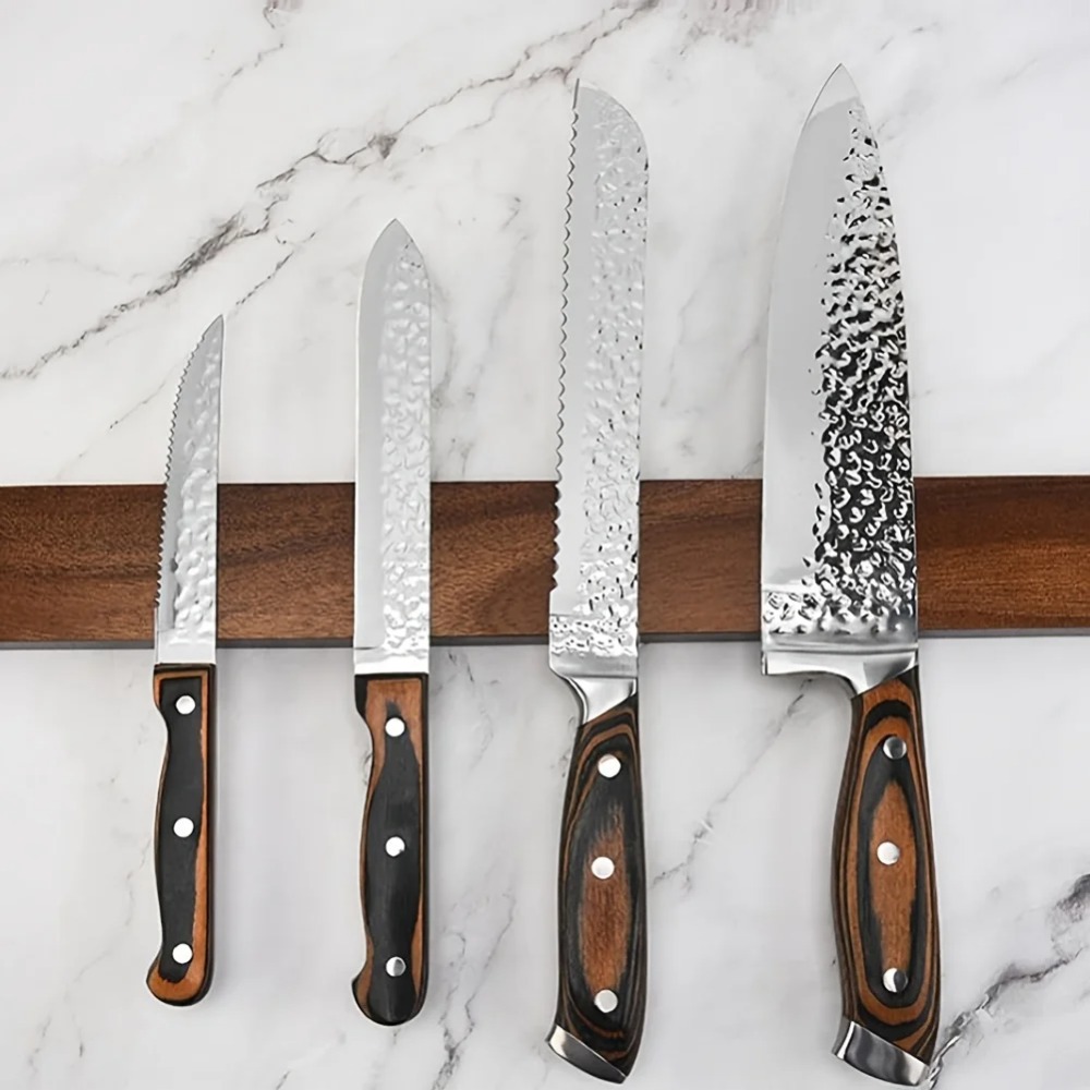 Uchwyt na noże z drewna orzech – Commercial Kitchen Knife Holder recenzja i cena