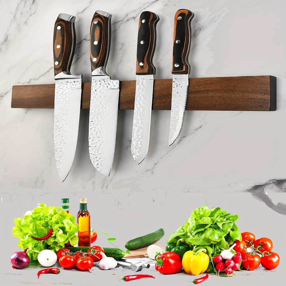Uchwyt na noże z drewna orzech – Commercial Kitchen Knife Holder recenzja i cena