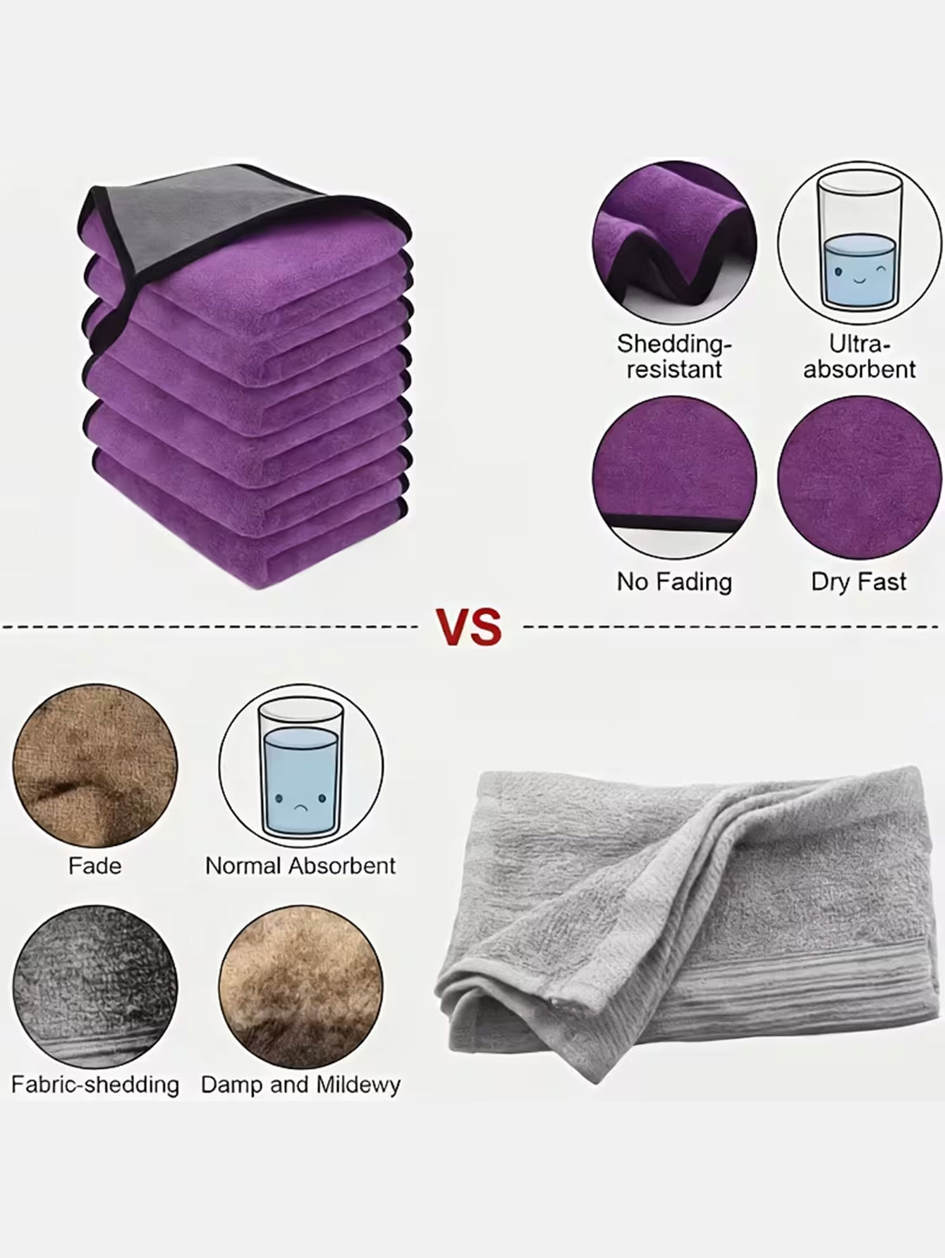 10 sztuk dwustronnych ścierecz – Commercial Kitchen Towels recenzja i cena