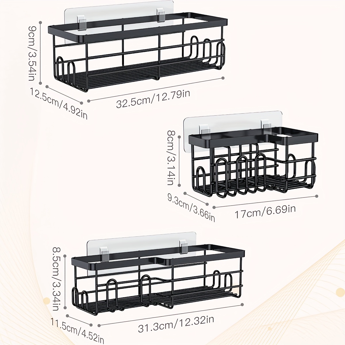 Organizer prysznicowy z uchwyt – Commercial Kitchen Wall Shelves recenzja i cena